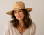 French-style openwork hand-woven raffia sun hat
